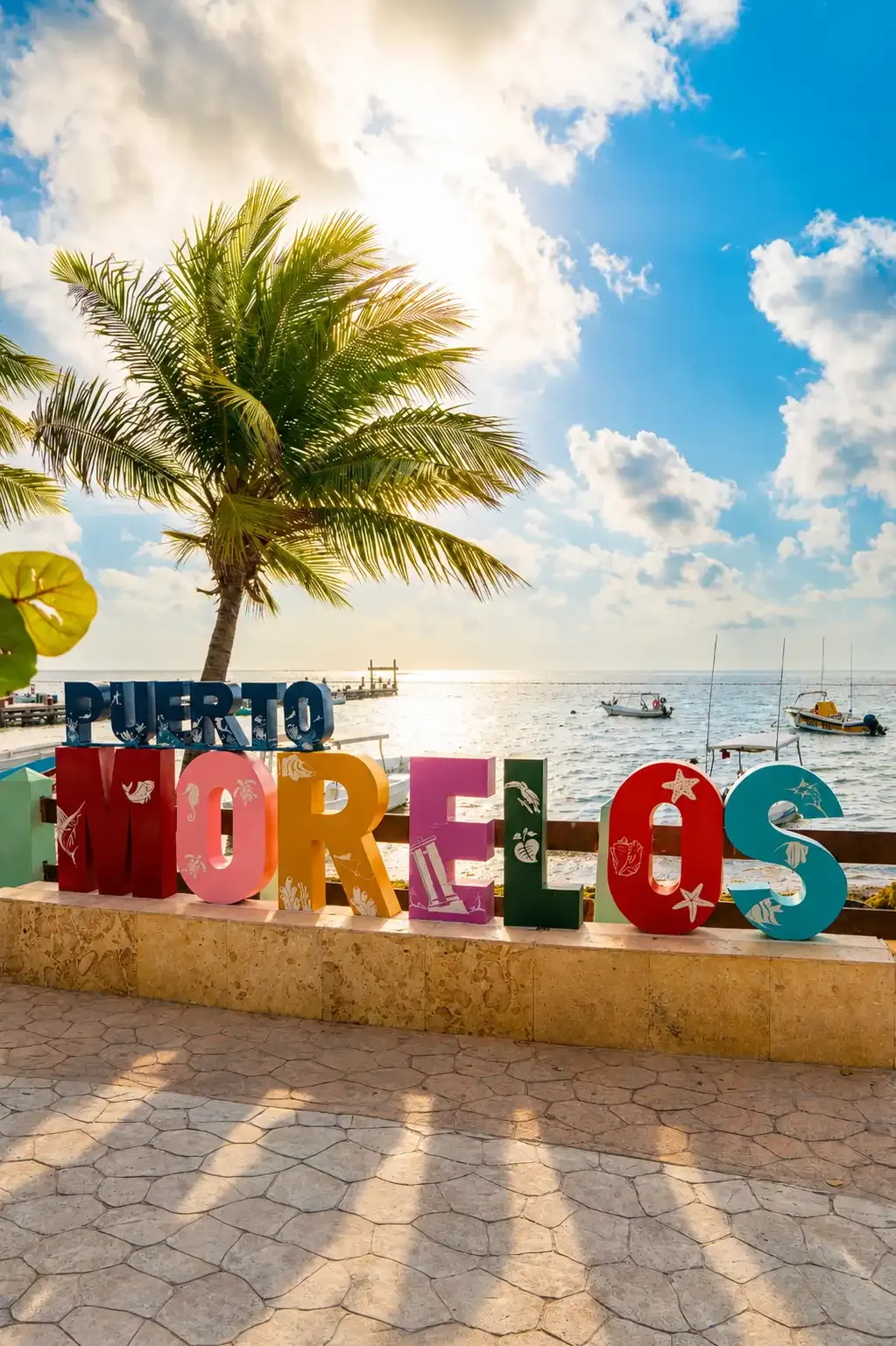 Paisaje tropical de Puerto Morelos cerca de Gran Selva